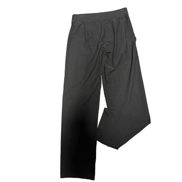 Eileen Fisher‎ Womens Pull On Crop Ribbed Trouser Pants Size samll Black Tencel - Picture 1 of 5